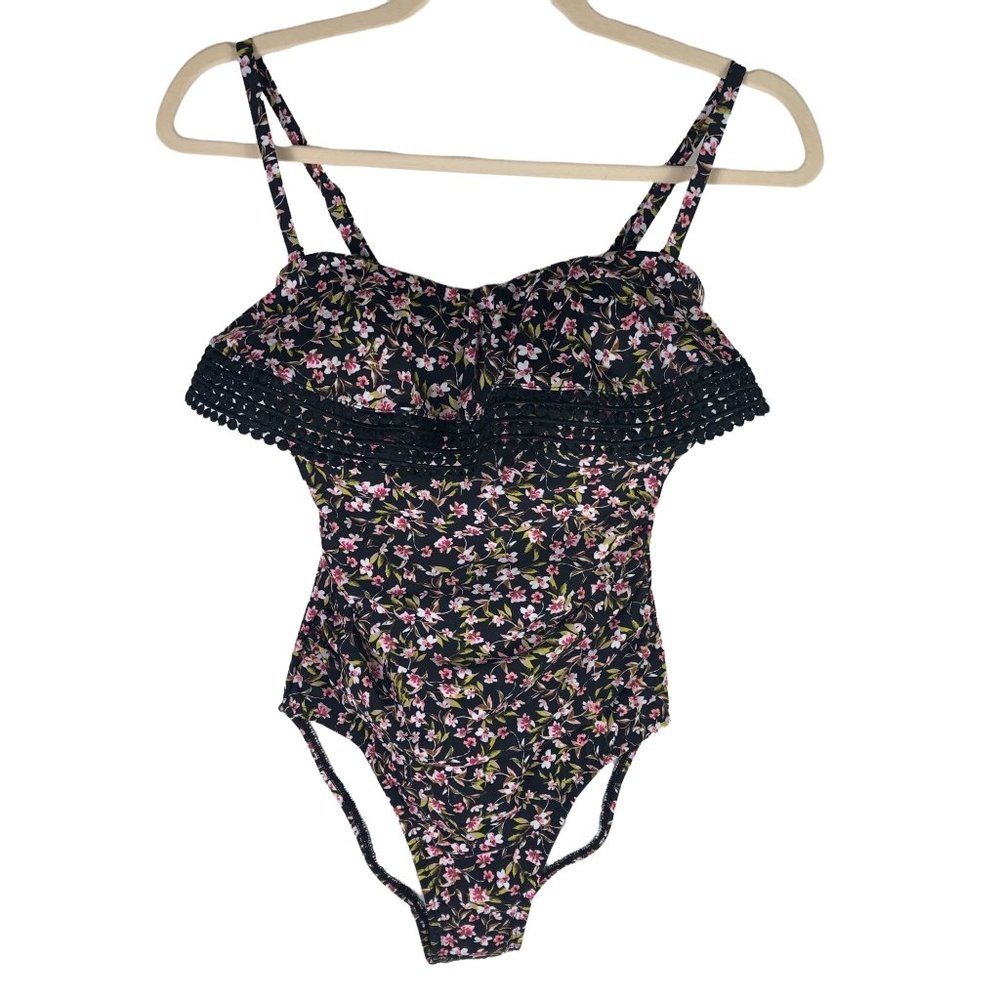 Kona Sol Women's Swimsuit 1-Piece Floral Size Small